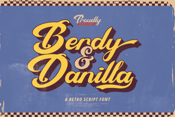 Berdy Danilla: A Playful Retro Script Font for Handmade Brands