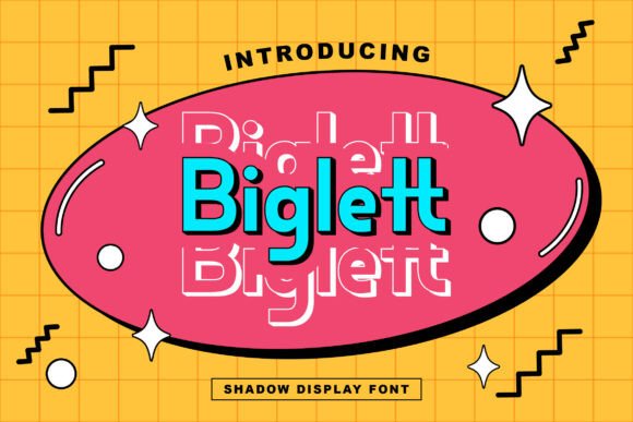 Biglett: A Bold Shadow Display Font for Digital Design