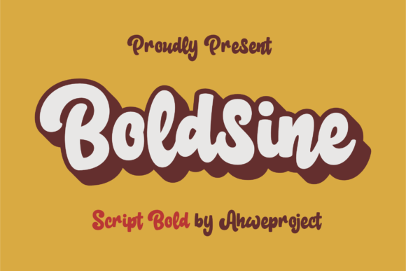 Boldsine: A Bold Retro Handwritten Font for Crafters