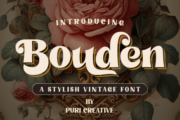 Bouden: A Vintage-Inspired Display Font for Digital Branding