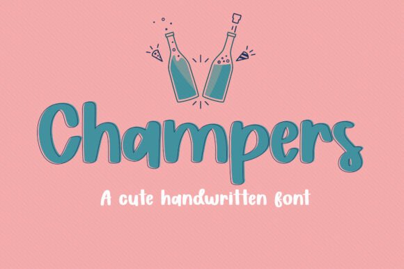 Champers Font: A Handwritten Script That Sells