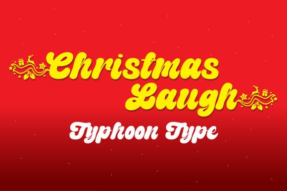 Christmas Laugh: A Festive Display Font for Small Business Branding