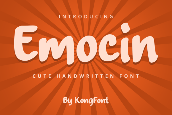 Emocin Script Retro Font for Handmade & Vintage Designs
