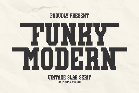 Funky Modern: A Bold Slab Serif for Digital Branding