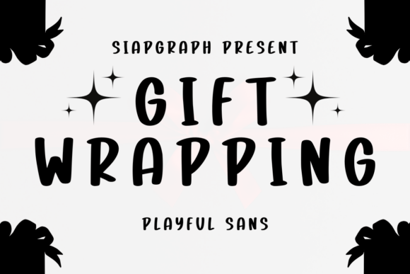 Gift Wrapping Font: Bold, Bubbly & Built for Campaign Impact