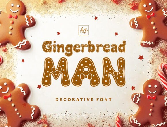 Gingerbread Man: A Decorative Font That Delivers Personality at First Glance