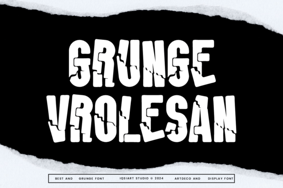 Grunge Vrolesan: A Decorative Font That Gives Your Brand Grit & Glamour