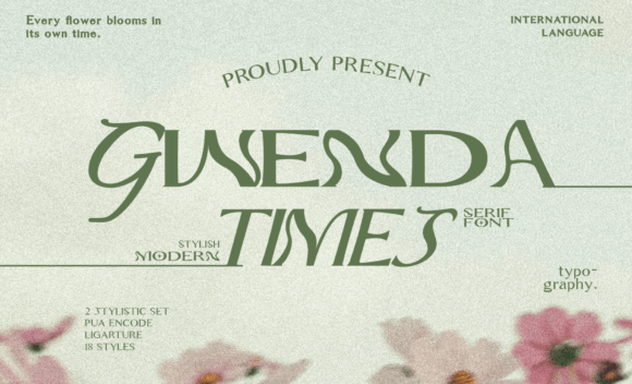 Gwenda Times: A Contemporary Serif Font for Digital Design