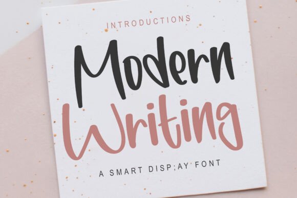 Modern Writing: A Bold Retro Script Font for Digital Branding