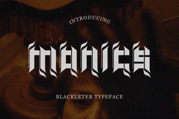 Monics: A Bold Blackletter Font for Handmade Labels & Packaging