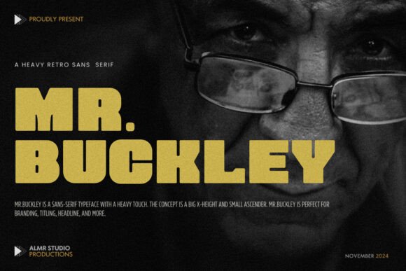 Mr.buckley: A Heavy Retro Sans That Elevates Digital Branding