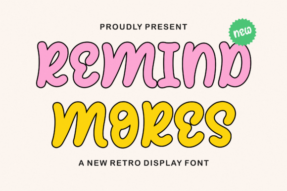 Remind Mores: A Retro-Infused Display Font That Cuts Through the Feed