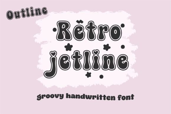 Retro Jetline Outline: A Timeless Display Font for Editorial Design