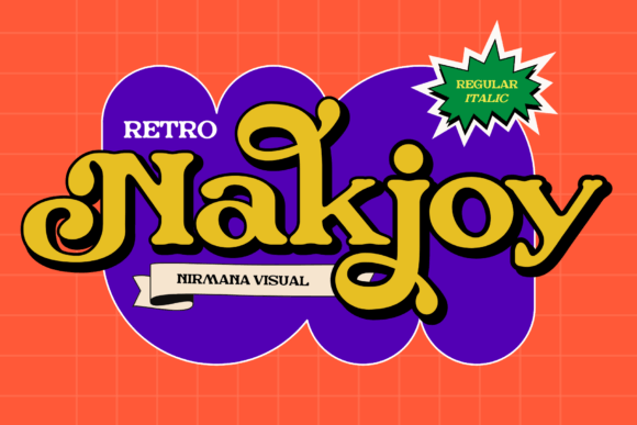 Retro Nakjoy: A Display Font That Makes Your Brand Feel Warm & Welcoming
