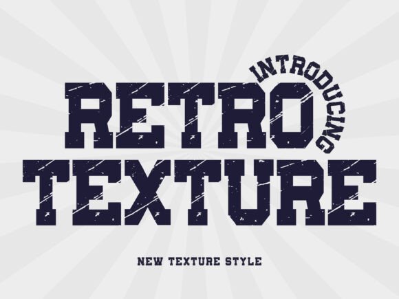 Retro Texture Font: Varsity Style for Brand Consistency