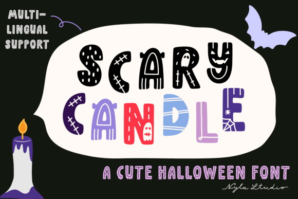 Scary Candle: A Playful Decorative Typeface for Digital Branding