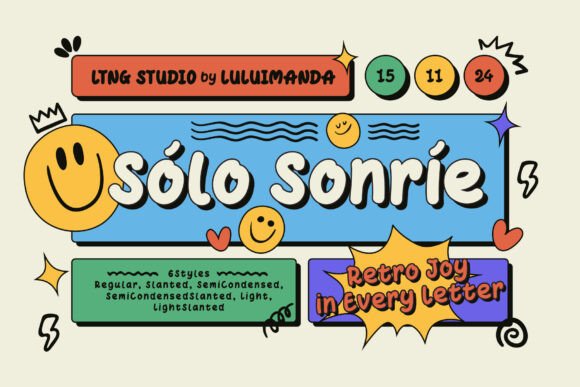Sólo Sonríe: A Joyful Script Font for Editorial Warmth