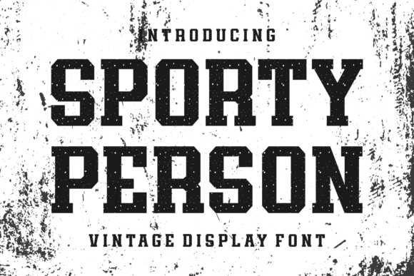Sporty Person: A Vintage Slab Serif for Bold Brand Moments