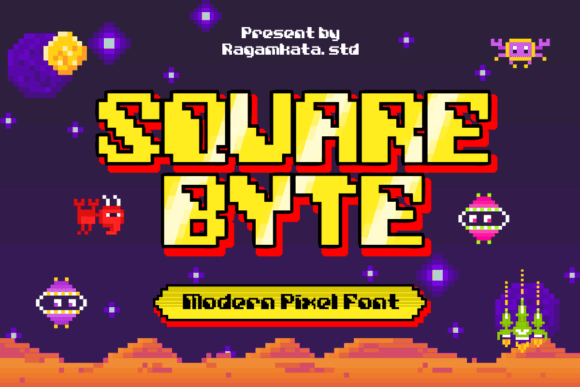 Square Byte: A Retro Pixel Font for Digital Design