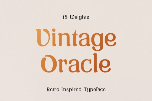 Vintage Oracle: A Serif Font That Makes Your Campaign Stand Out