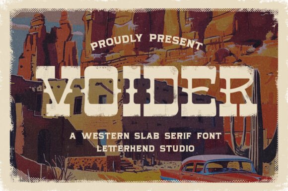 Voiger: A Rugged Slab Serif Font for Bold Digital Branding