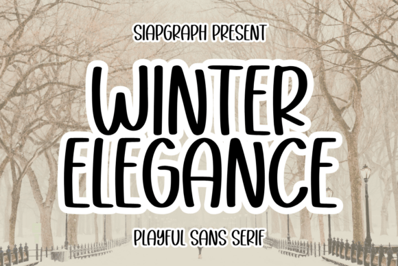 Winter Elegance: A Playful Sans Serif Font for Campaign Headlines